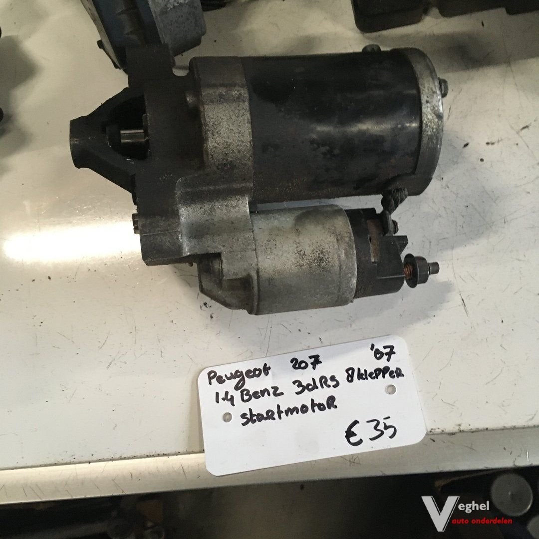 Peugeot 207 1.4  8 v benzine 2007 Startmotor, Gebruikt, -, -, Ophalen of Verzenden