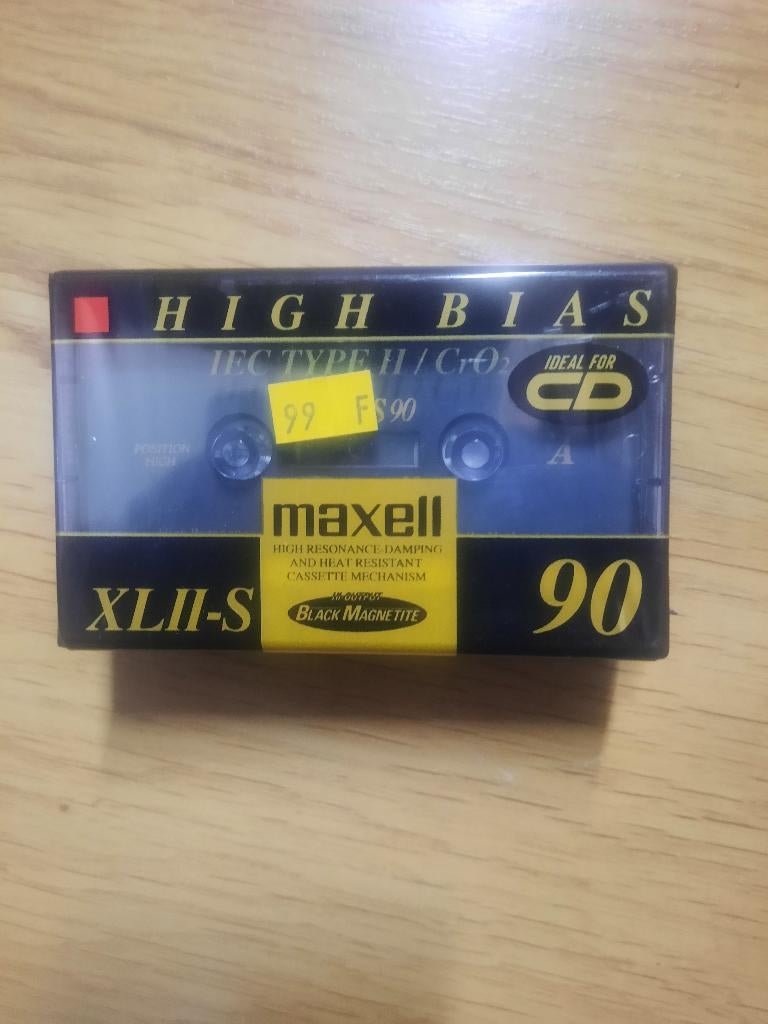Maxell xl2-s audiotape 90, Cd's en Dvd's, Cassettebandjes, Ophalen of Verzenden, Nieuw in verpakking, Overige genres, Origineel