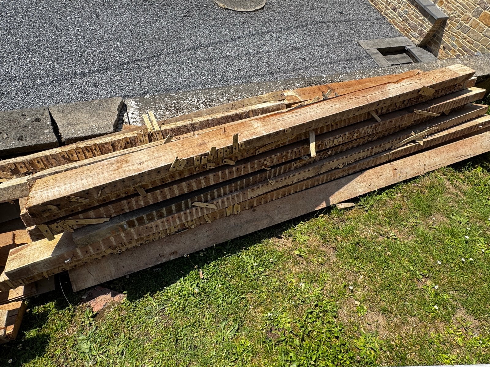 BOIS SEC / PLANCHES (ok chauffage) a venir chercher, Bricolage & Construction, Enlèvement, Utilisé