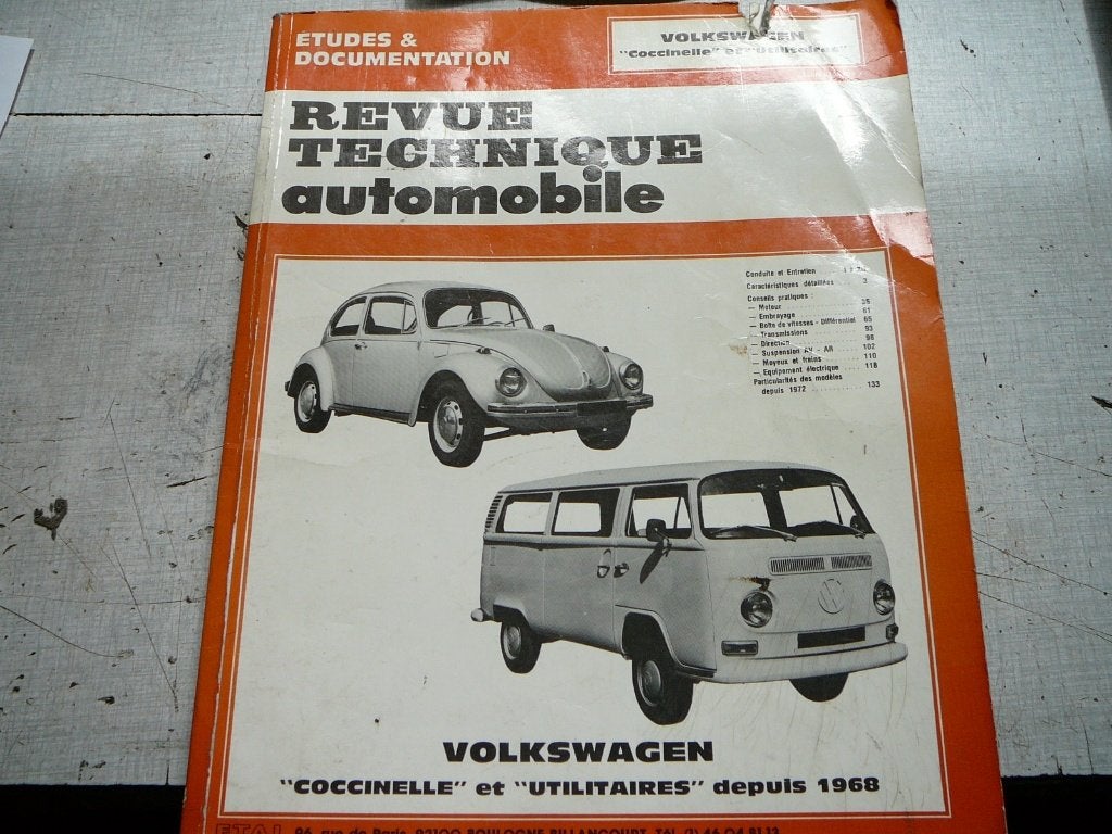 revue technique volswagen /frans, Enlèvement