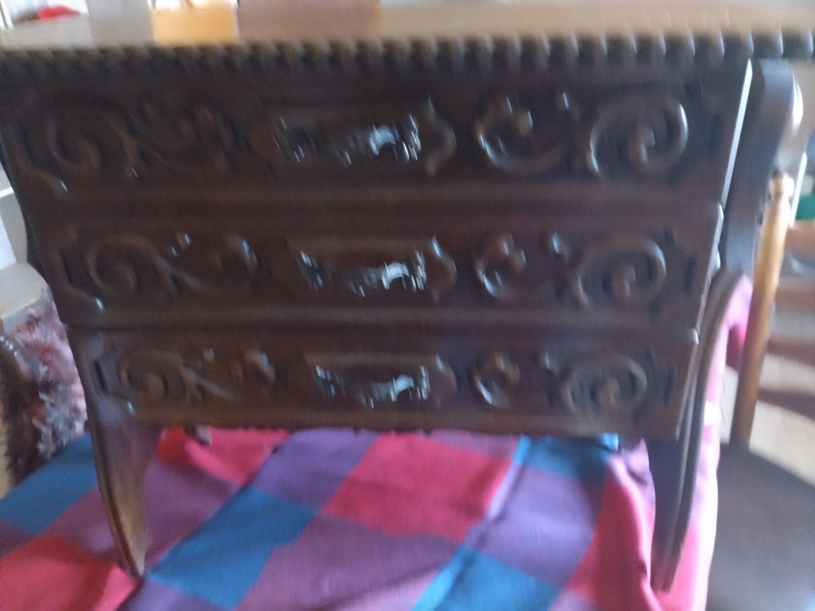 brocante naaikastje, Huis en Inrichting, Ophalen, Gebruikt, Eikenhout, 50 tot 100 cm