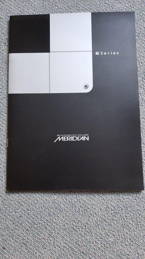 Vintage catalogus Meridian G-series HiFi van 2003, Enlèvement ou Envoi, Neuf, Lecteur CD, Composants en vrac