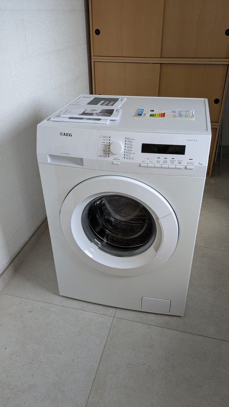 AEG L72470FL, Electroménager, Lave-linge, 1200 à 1600 tours, 6 à 8 kg, Chargeur frontal, Enlèvement