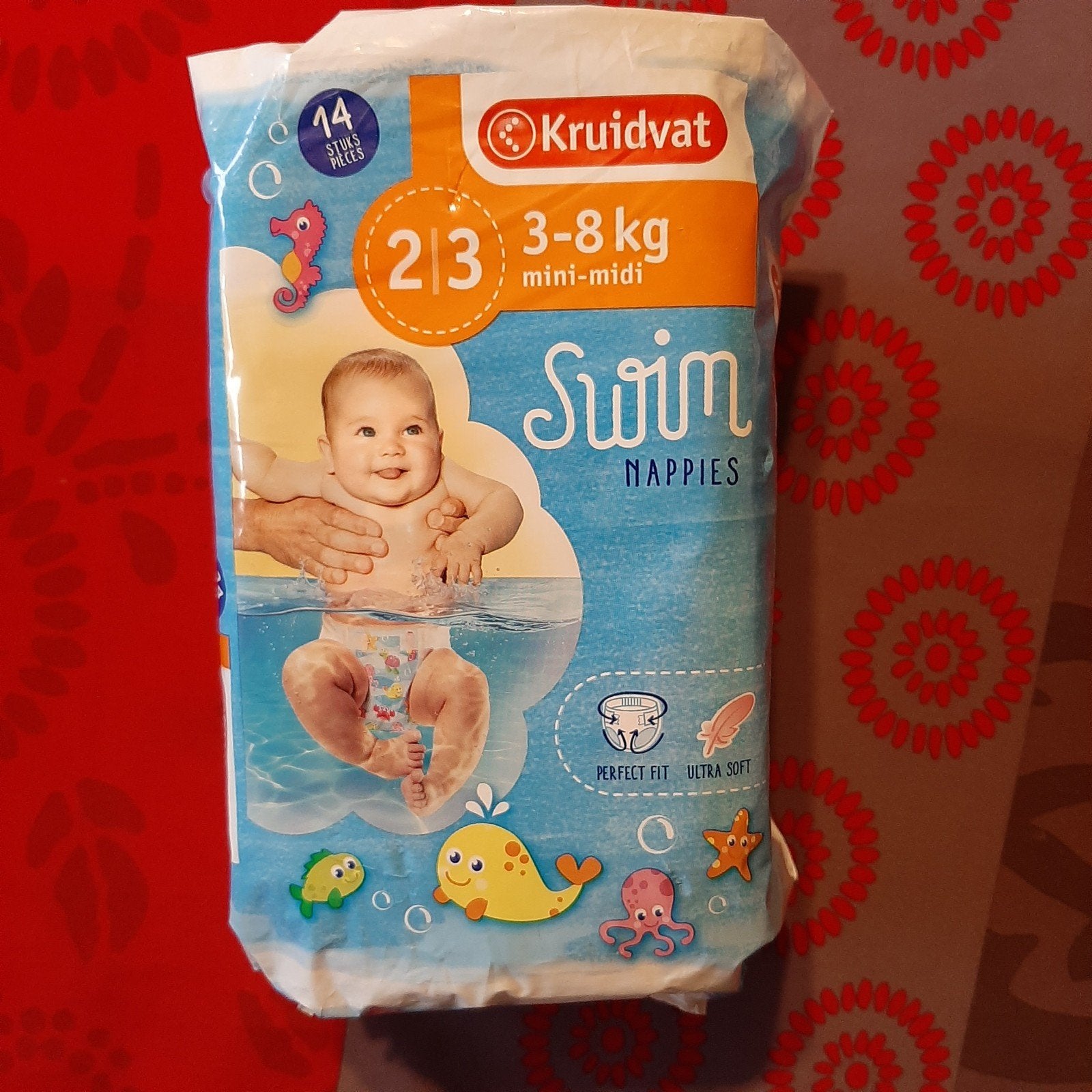 Zwempampers Merk Kruitvat van 3 - 8 kg .NR 2/3., Ophalen