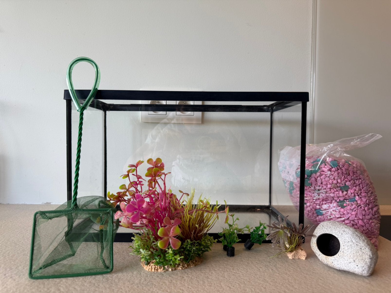 20l aquarium met accessoires, Ophalen, Zo goed als nieuw