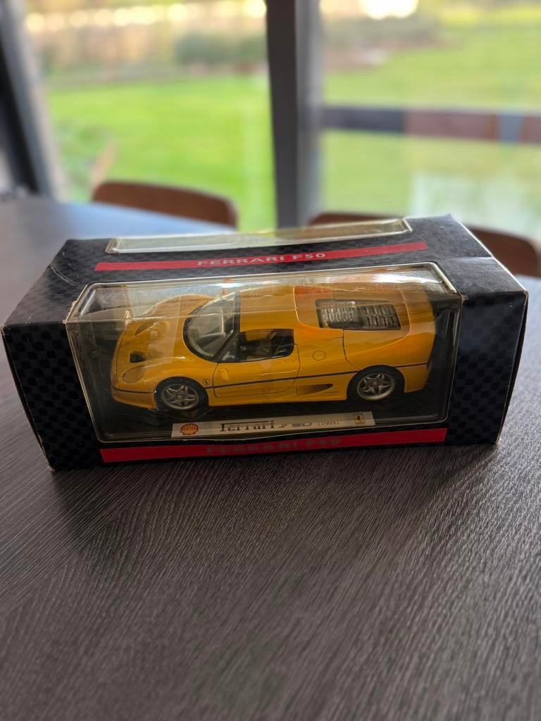 Maisto 1:18 Ferrari F50 1995 Shell Collezione, Hobby en Vrije tijd, Ophalen of Verzenden, Nieuw, Maisto