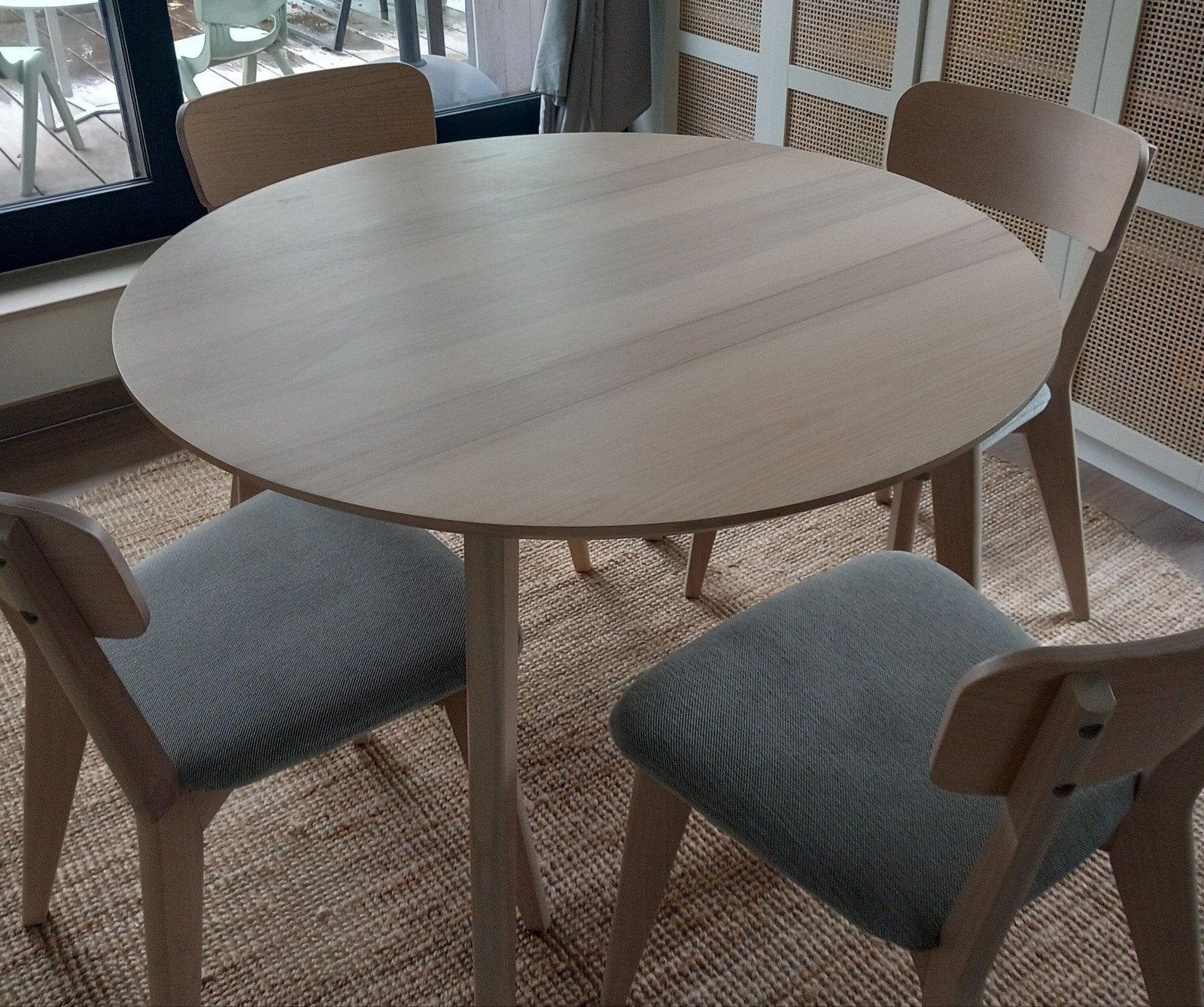 tafelset Ikea nieuw, Ophalen, Vier personen, Rond