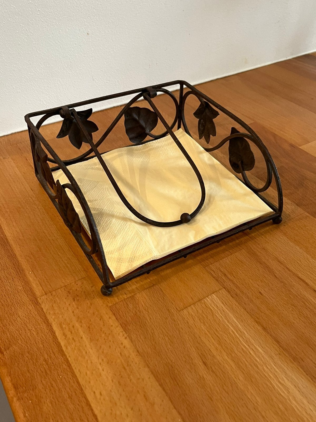 Vintage metalen servethouder, Antiek en Kunst, Ophalen of Verzenden