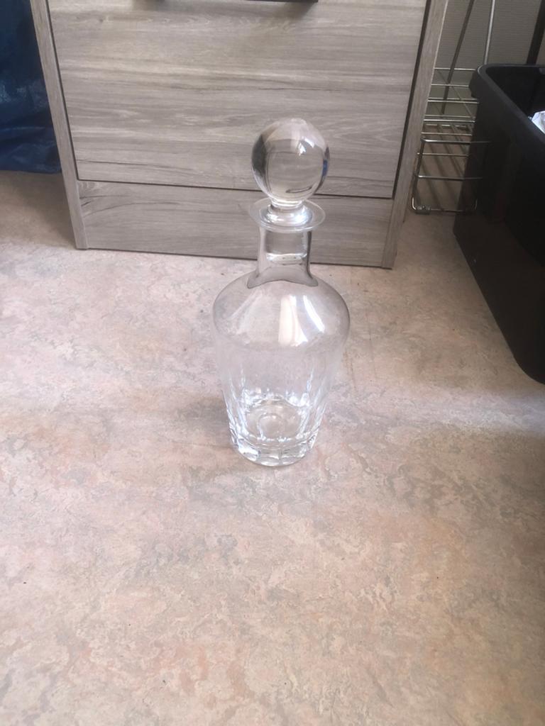 Vintage glazen karaf., Ophalen