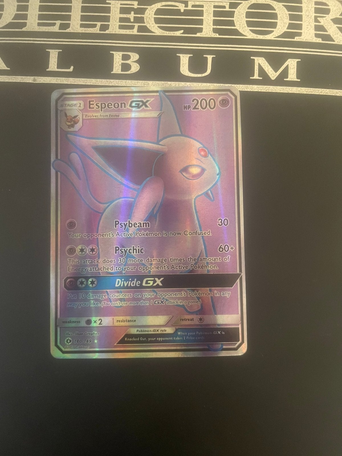 Pokémon Espeon-GX 140/149 – Sun & Moon, Verzenden, Zo goed als nieuw, Losse kaart, Foil