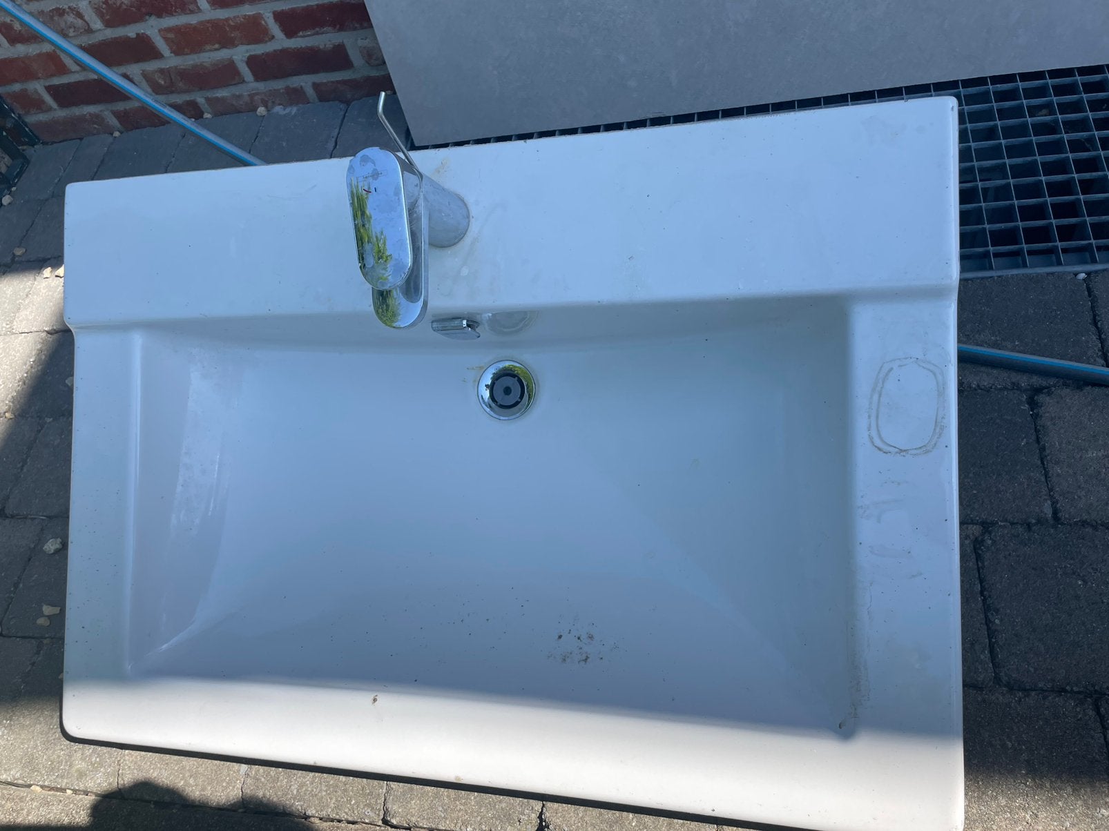Lavabo 80 x 40 x10 cm, Huis en Inrichting, Badkamer | Badkamermeubels, Ophalen, Gebruikt