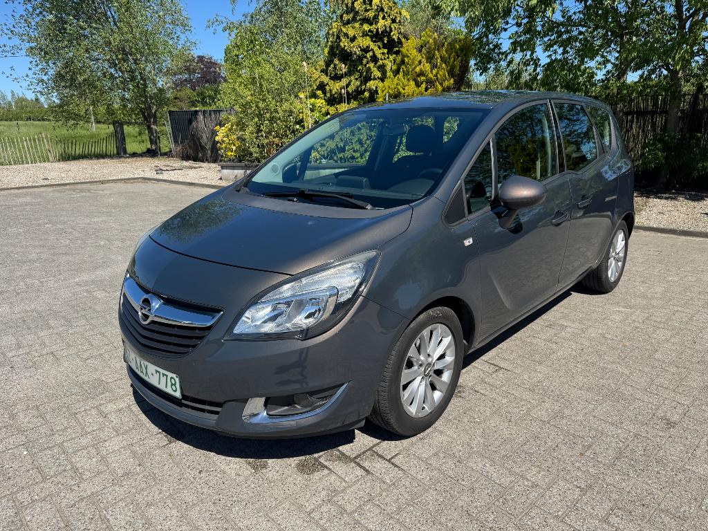 Opel Meriva 1.4 benzine Automaat 2016, Auto's, Stof, Bruin, Particulier, Meriva