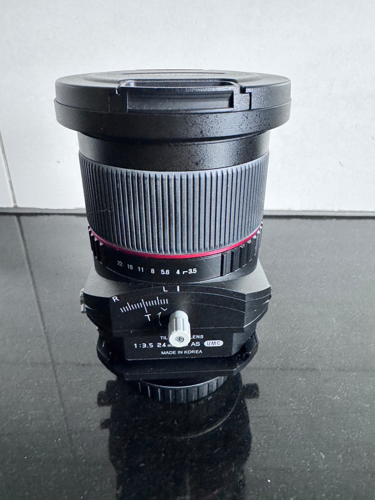 lens Walimex Pro T-S 3.5/24mm ED AS UMC tilt-shift, Enlèvement, Utilisé, Autres marques