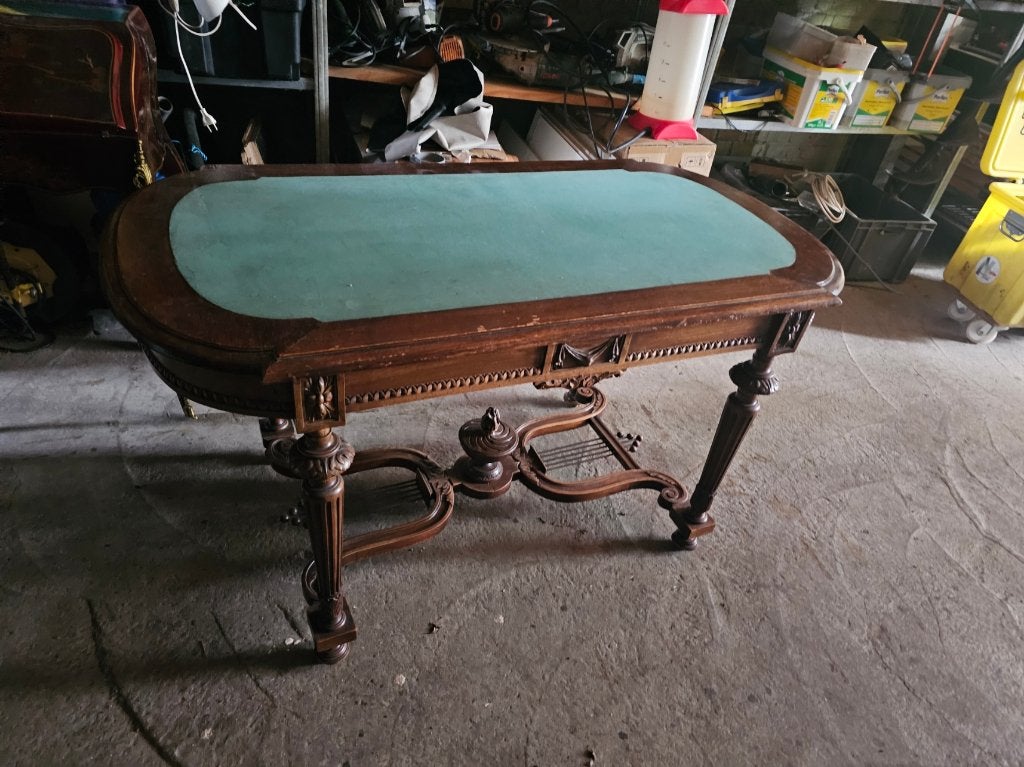 Antiek eiken Kaarttafel, Ophalen