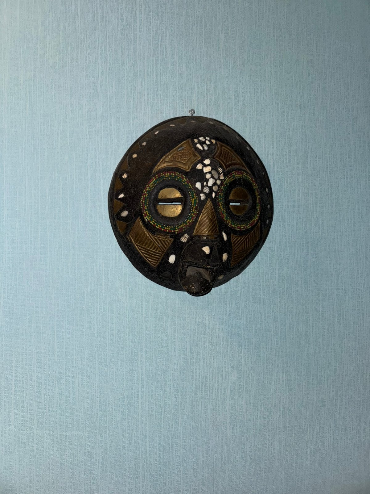 Uniek Rond Afrikaans Kifwebe Masker (Congo), Enlèvement ou Envoi, Comme neuf