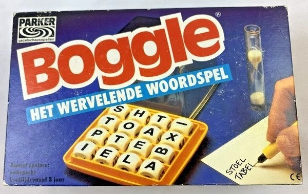 Jeu de société Parker Boggle, jeu de dés, jeu de mots comple, 1 ou 2 joueurs, Envoi, Comme neuf, Parker