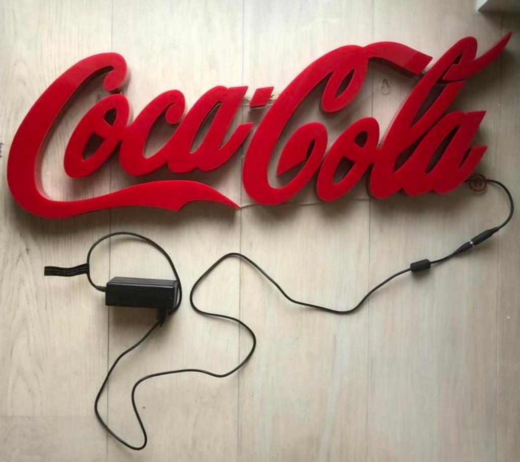 enseigne lumineuse coca cola, Collections, Enlèvement ou Envoi