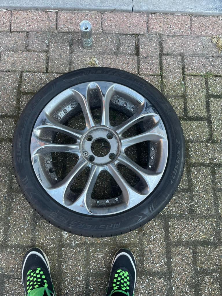 17 inch velgen met banden 4x108, Auto-onderdelen, Banden en Velgen, Ophalen, 17 inch, Band(en)