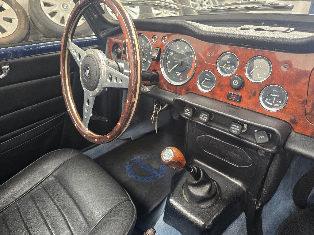 ⭐Triumph TR6 – Britse Klassieker – Uniek – Verzamelobject, 2500 cc, Zwart, Cabriolet, Blauw