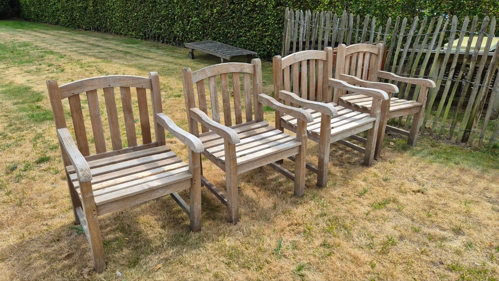 Chaises de jardin robustes en teck Royal Arrow., Enlèvement, Bois de teck