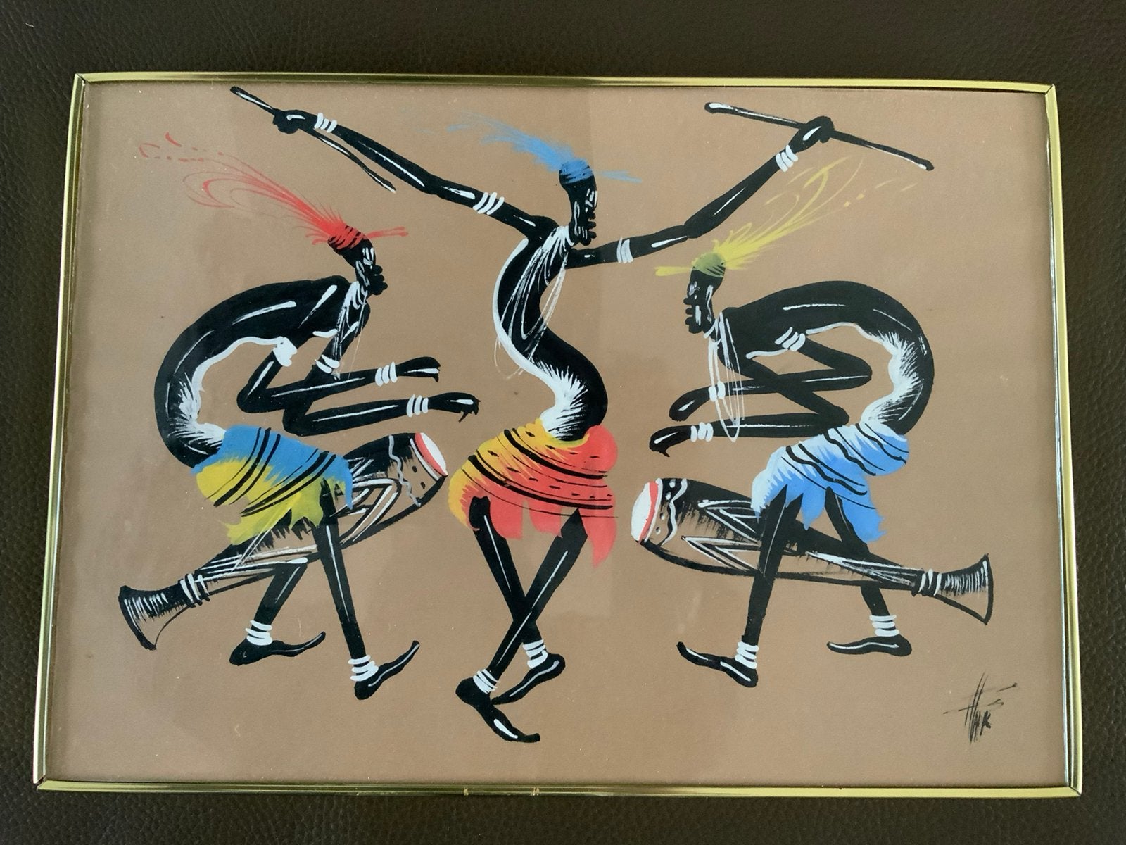 Peinture du Burundi, Antiquités & Art, Art | Art non-occidental, Afrique, Enlèvement, Tableau, Peint