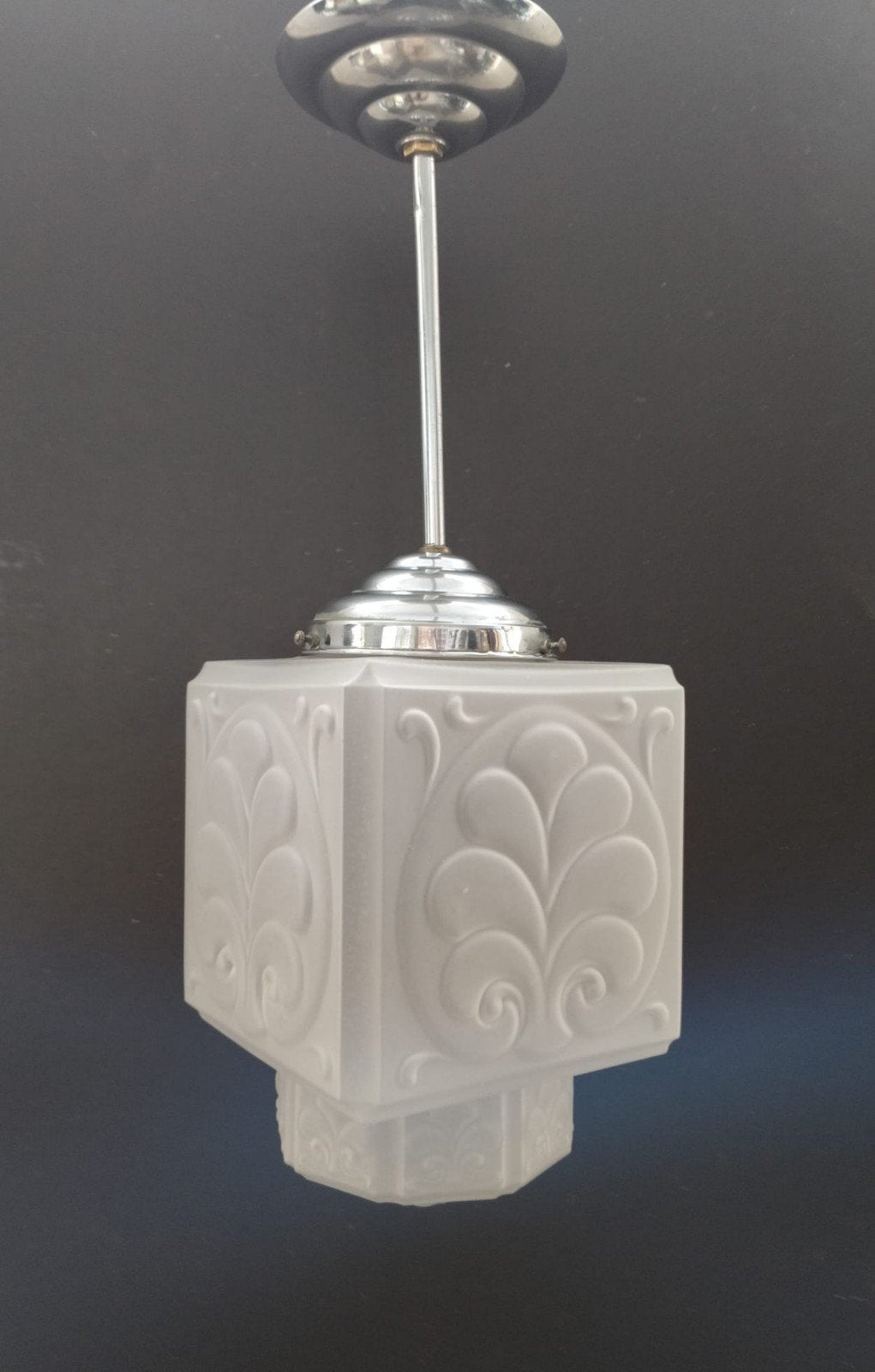 Art Deco hanglamp, Ophalen of Verzenden