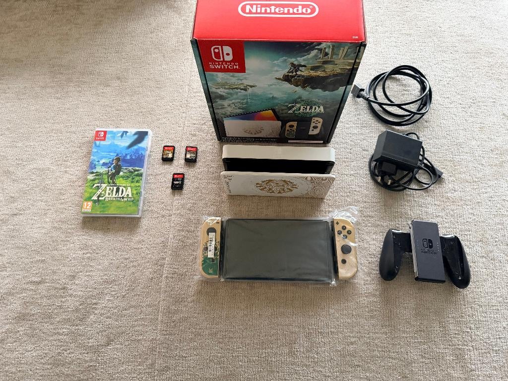 Nintendo Switch OLED – Zelda: Tears of the Kingdom Editie, Avec 1 manette, Enlèvement, Avec jeux, Switch OLED