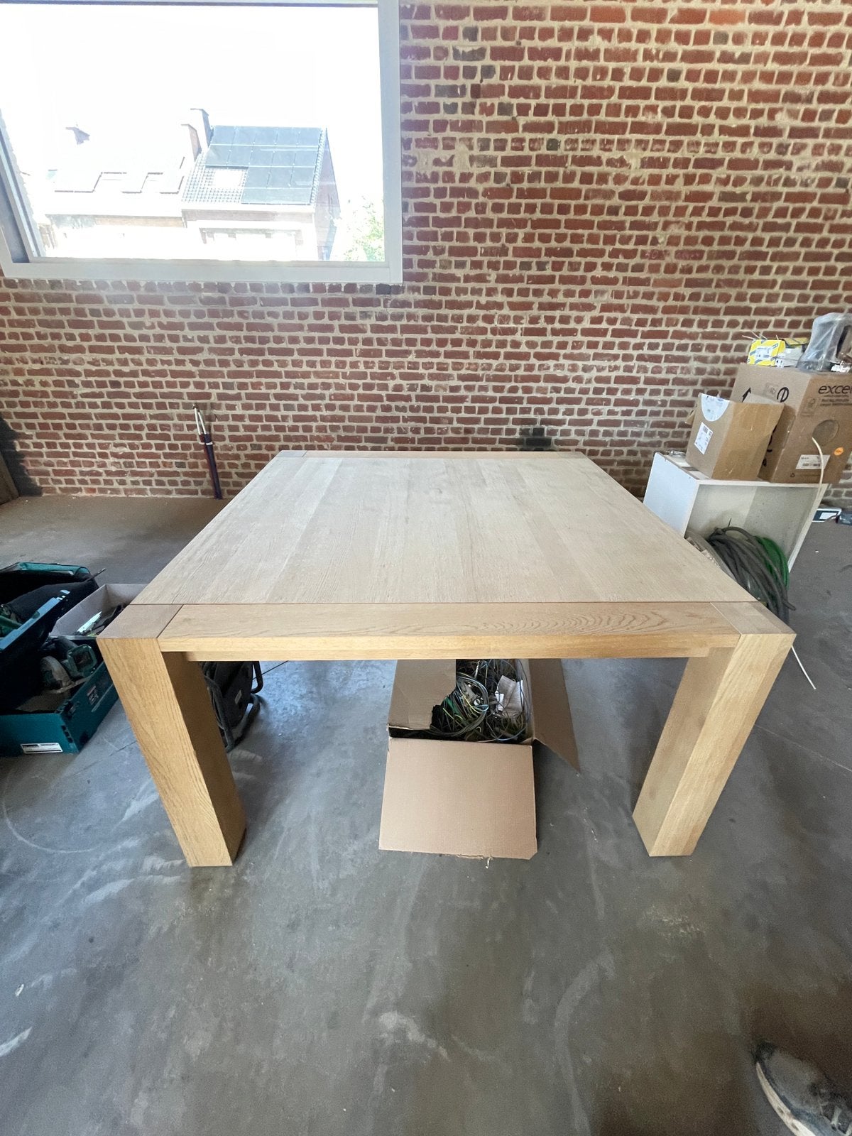 Tafel in eik, Huis en Inrichting, Tafels | Eettafels, Ophalen, Gebruikt