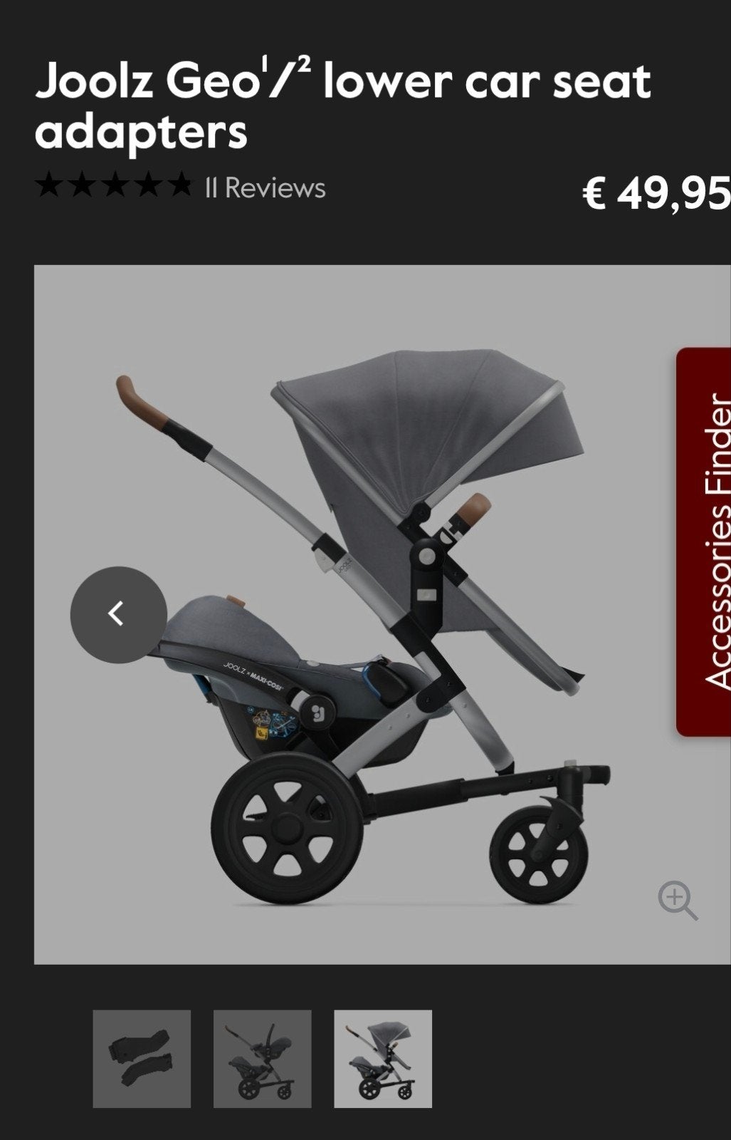 Joolz Geo 1 avec roues Geo 2, Avec siège auto, Autres marques, Poussette combi, Enlèvement