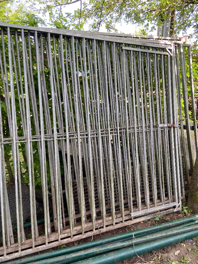 Hekken gegalvaniseerd, Ophalen, Gebruikt, Met poort