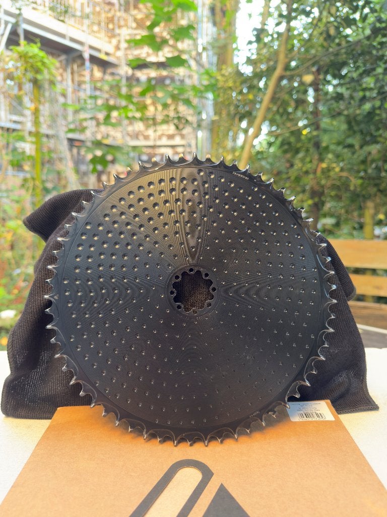 Alugear voorblad 62T 1X AERO GOLF BALL FOR SRAM 8-BOLTS, Fietsen en Brommers, Crankstel of Pedalen, Alugear, Racefiets, Ophalen of Verzenden