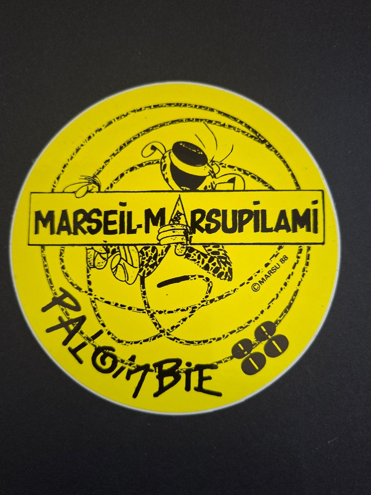 Autocollant Marsupilami Palombie 88, Collections, Enlèvement ou Envoi, Comme neuf, Bande dessinée ou Dessin animé