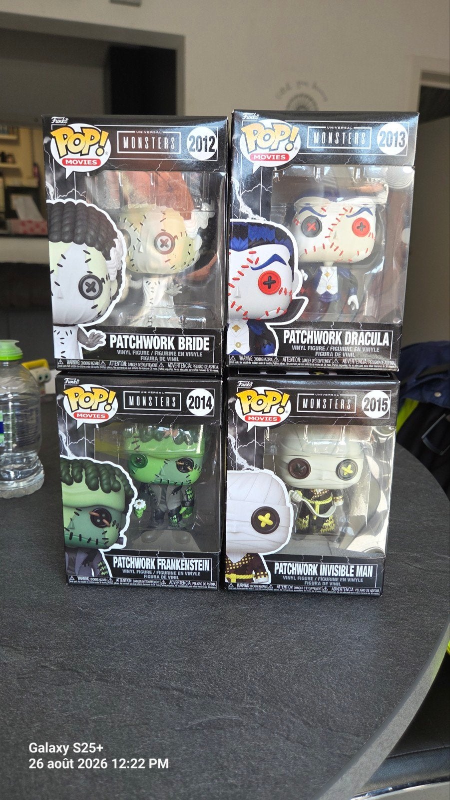 Lot 4 Funko Pop! Universal Monsters Patchwork – 2012 à 2015, Enlèvement, Neuf