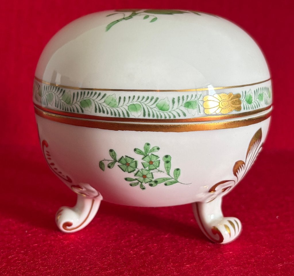 Porseleinen suikerpot met deksel van Herend, Antiek en Kunst, Ophalen of Verzenden