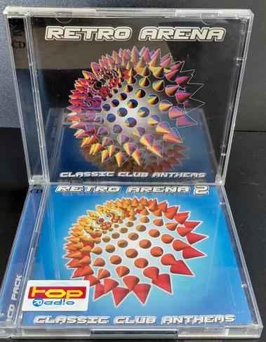 Pakket: 2x dubbel CD Retro Arena 1 en 2, CD & DVD, CD | Dance & House, Utilisé, Enlèvement ou Envoi
