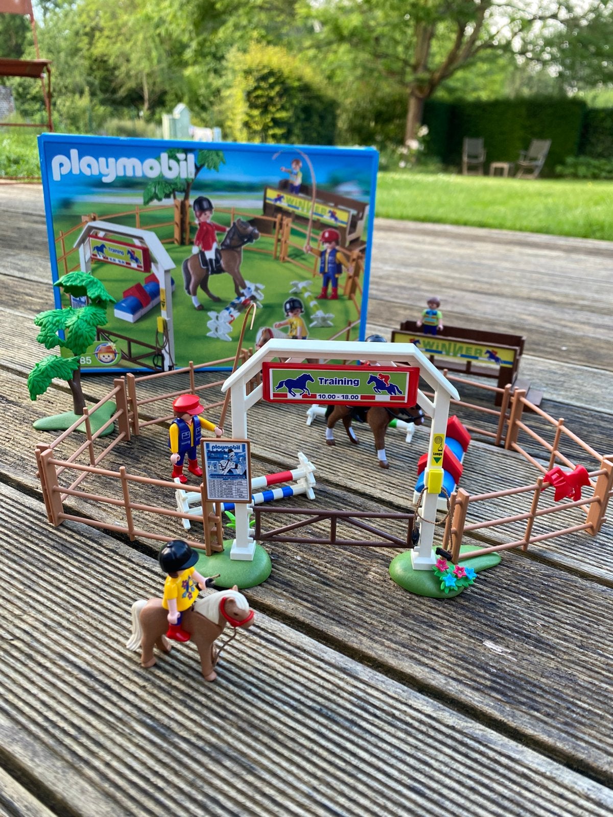 Playmobil 4185 springparcours met ruiters, Ophalen, Zo goed als nieuw