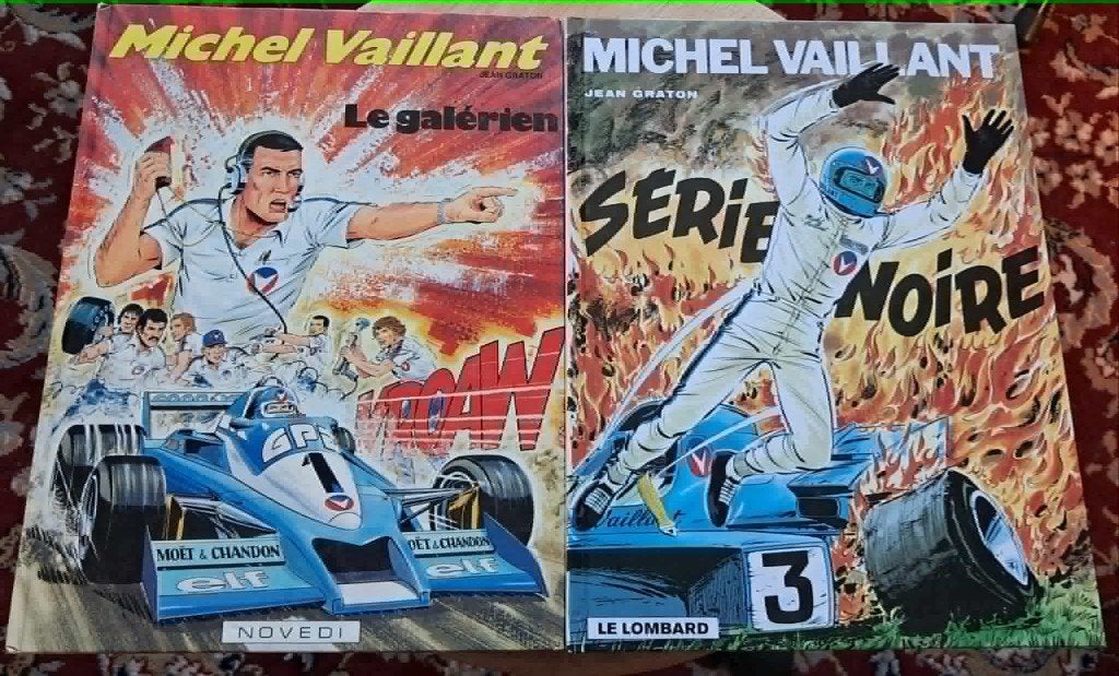 Michel Vaillant - 2 stripboeken, Boeken, Stripverhalen, Gelezen, Jean Graton, Ophalen of Verzenden, Meerdere stripboeken