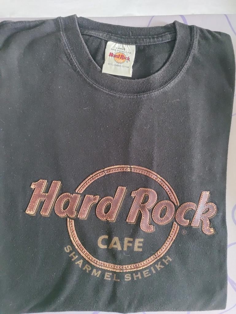 Polo L Hard Rock cafe Egypt Charm el-Cheikh cuir 1991, Enlèvement ou Envoi