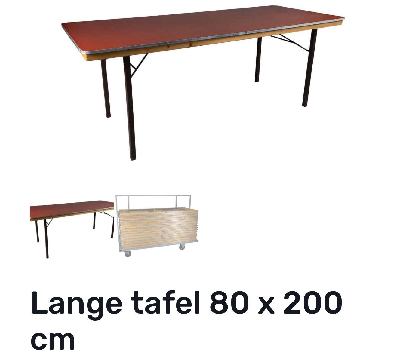 Verhuur van 3 tafels en 17 stoelen, Ophalen of Verzenden, Zo goed als nieuw