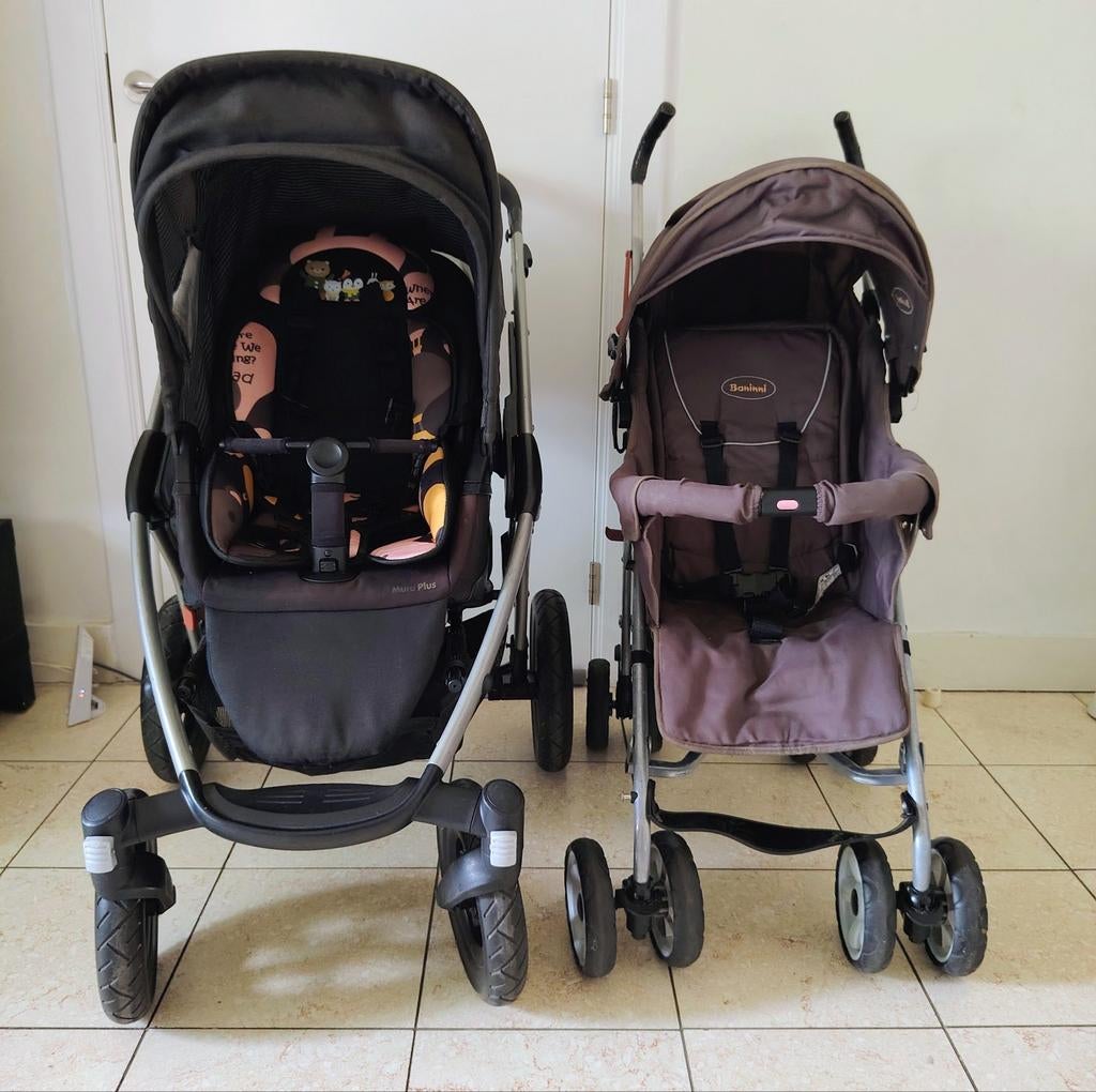 Poussette maxi cosi mura plus + poussette canne gratuite, Enlèvement