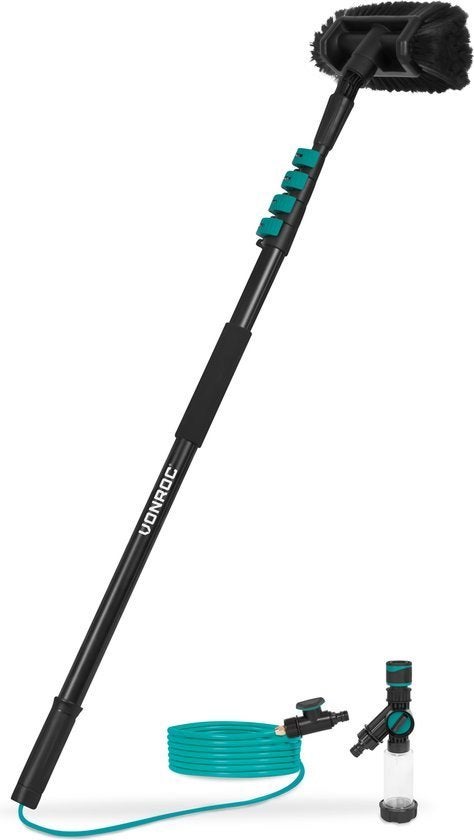 VONROC Telescopische wasborstel – 4,60m - 1x gebruikt, Ophalen, Raamwisser of Trekker