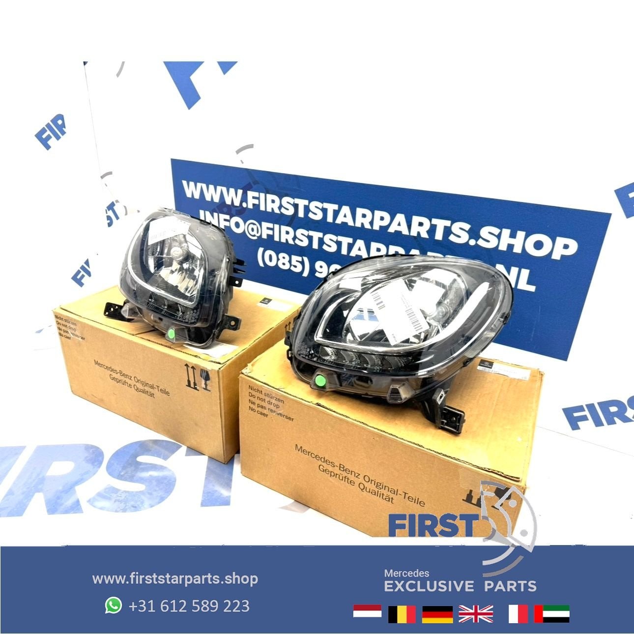 SMART KOPLAMPEN SET LINKS + RECHTS A4538200739 A4538200839 S, -, Utilisé, -, Smart