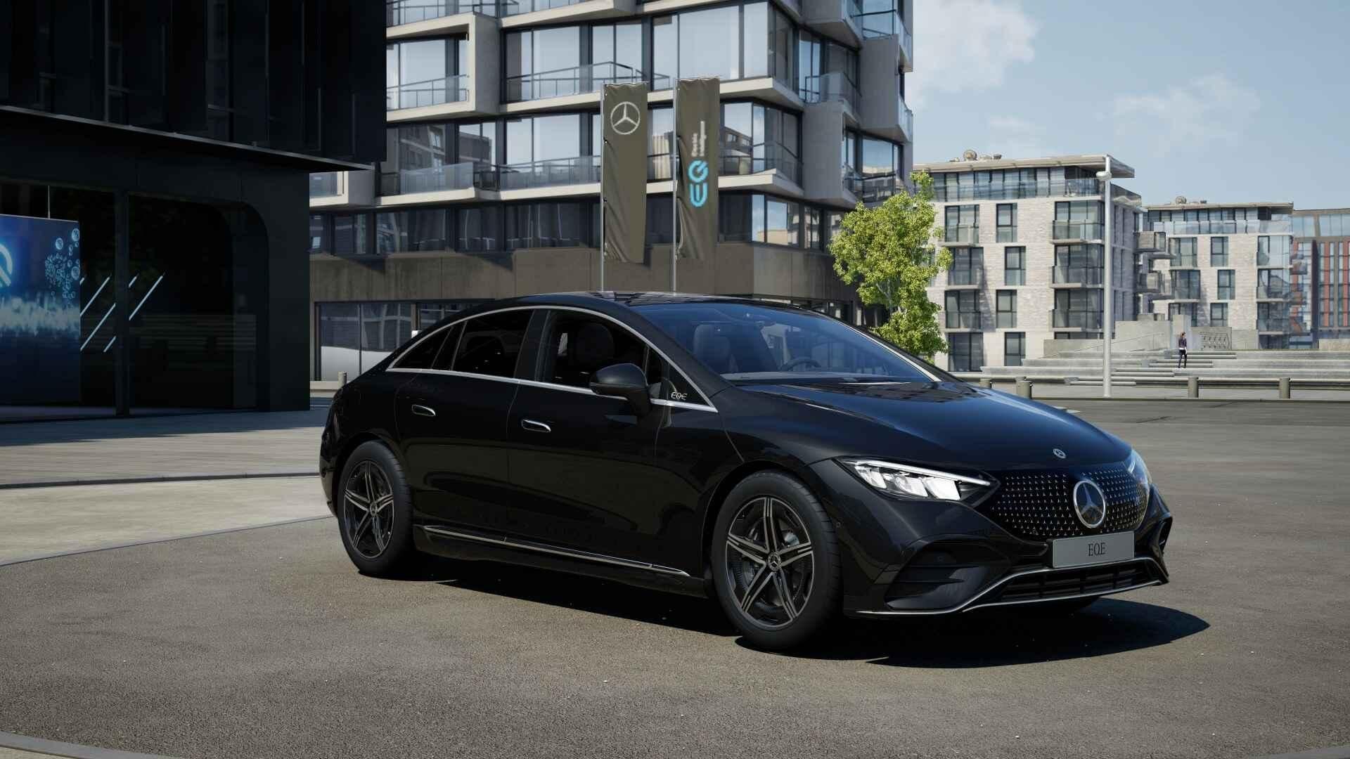 Mercedes-Benz EQE-Klasse 300 Berline AMG Line | Panoramisch, Auto's, Mercedes-Benz, Automaat, Gebruikt, Zwart, 96 kWh