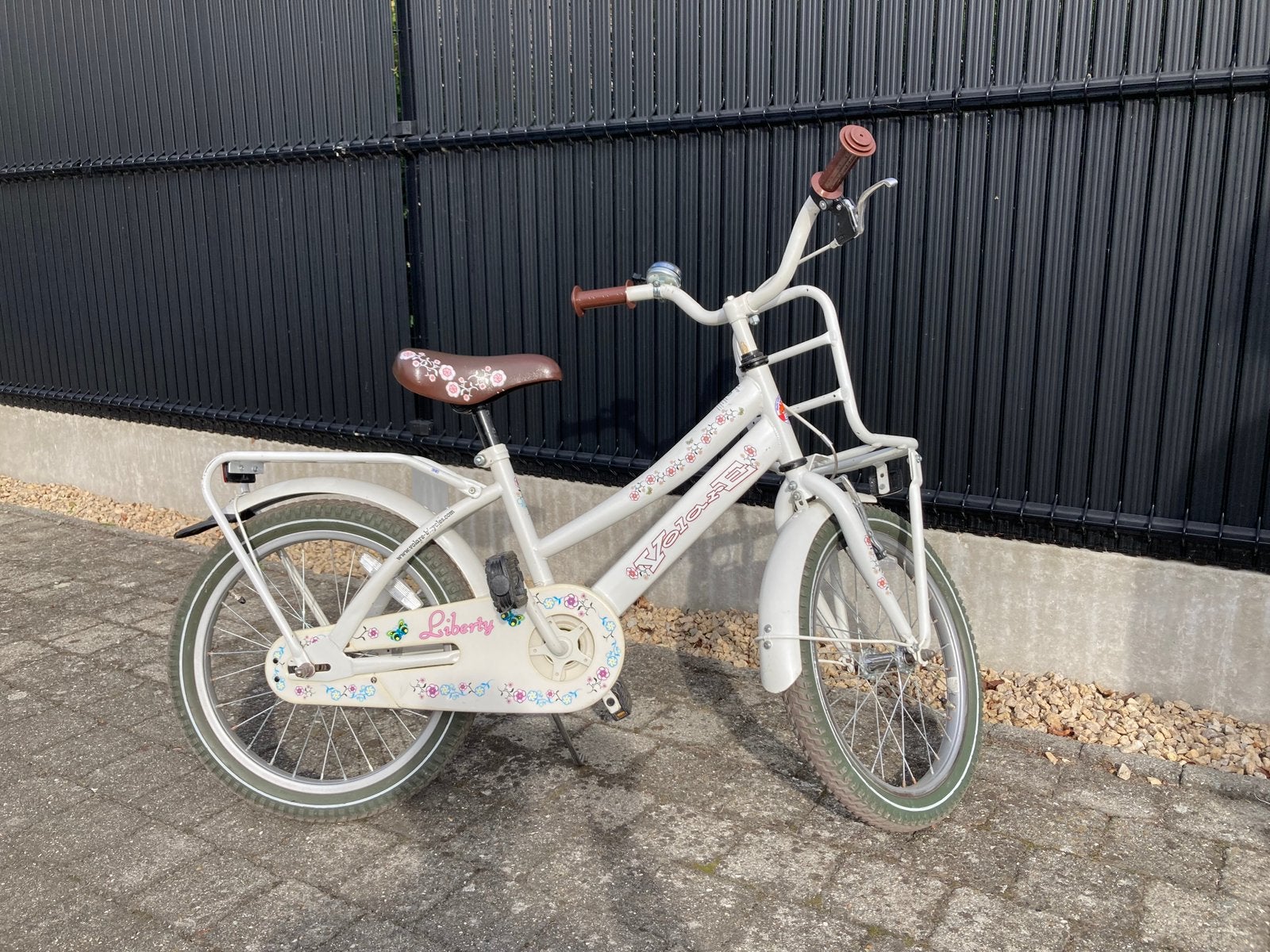 Meisjesfiets 18" volare wit, Ophalen, Terugtraprem, Gebruikt, Handrem