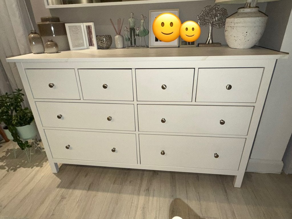 **IKEA HEMNES ladekast met 8 lades – wit – uitstekende staat, Huis en Inrichting, Ophalen, Zo goed als nieuw