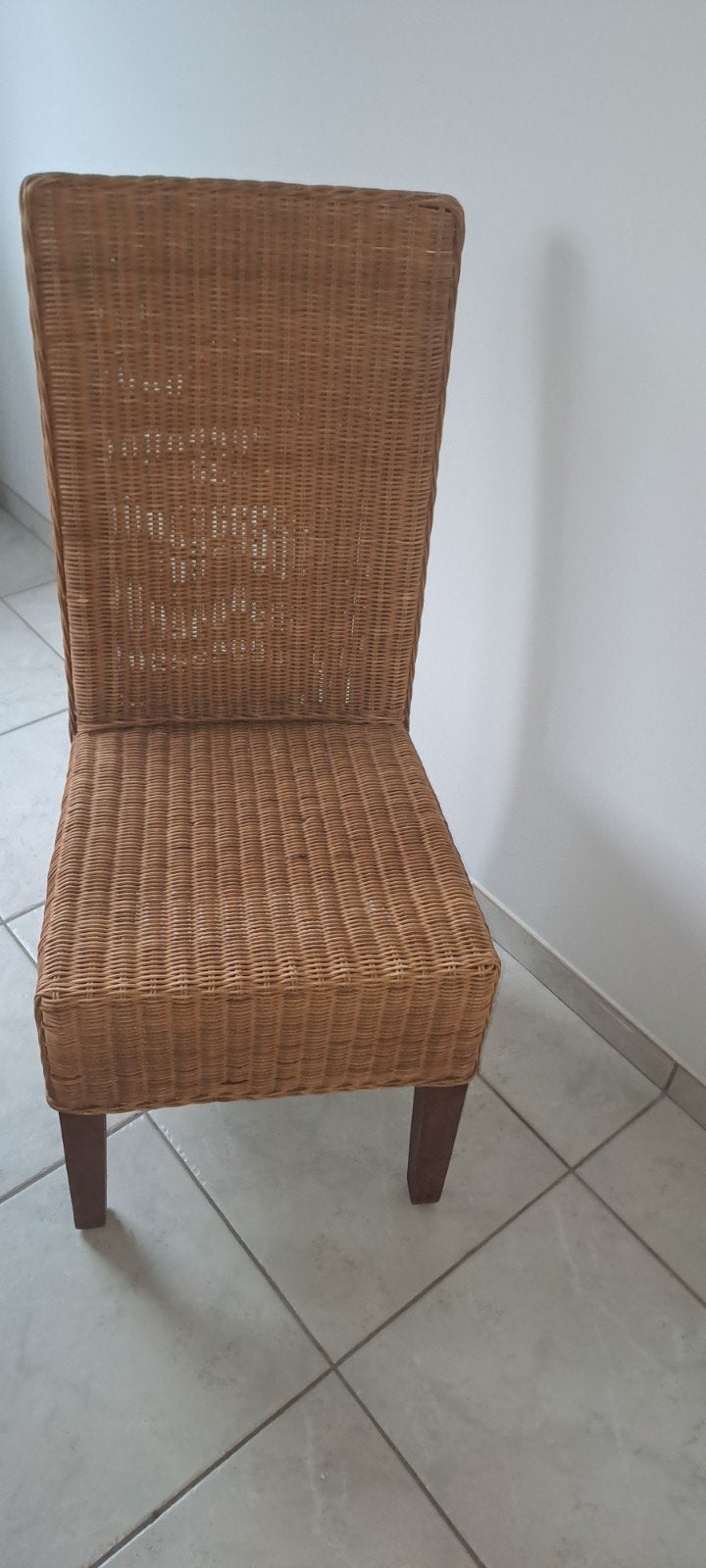 Gratis af te halen Rieten stoelen, Enlèvement, Utilisé, Brun, Osier ou Rotin