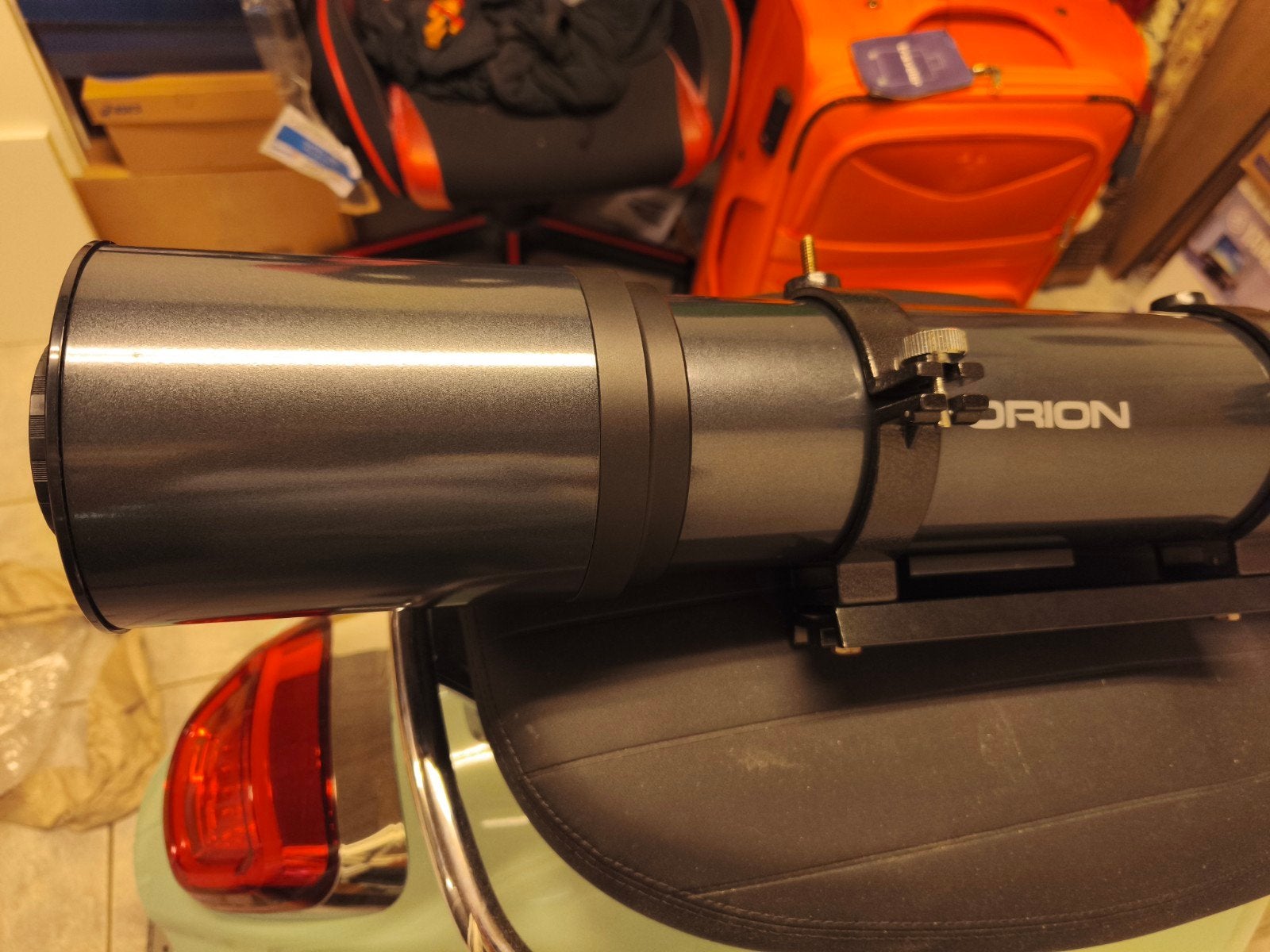 Télescope lunette Orion ED80 600mm, Enlèvement ou Envoi, Utilisé, 80 à 200 mm, Télescope réfracteur (lentilles)