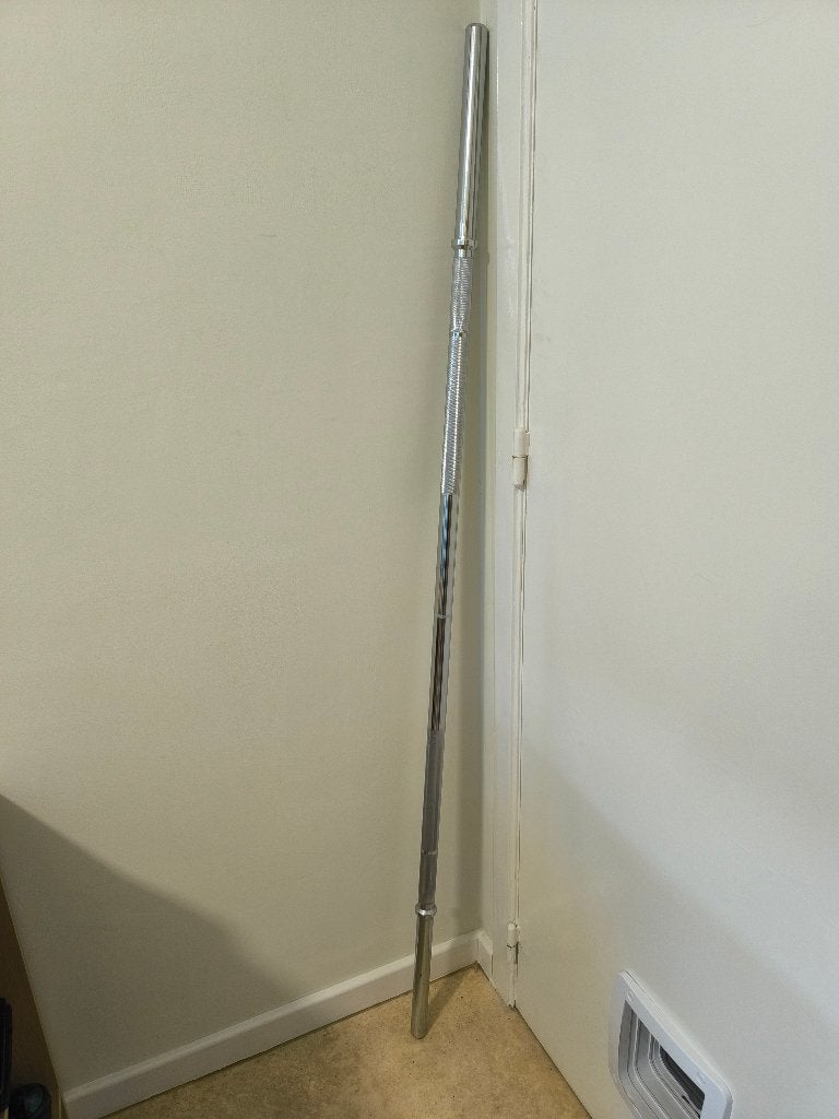 Barre de musculation 155cm 28mm, Enlèvement, Comme neuf, Bras, Haltère