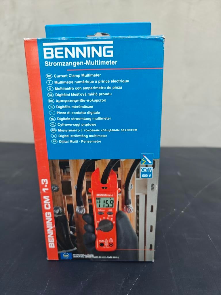 BENNING CM 1-3 pince de courant numérique 1000 V / 200 A, Ophalen of Verzenden