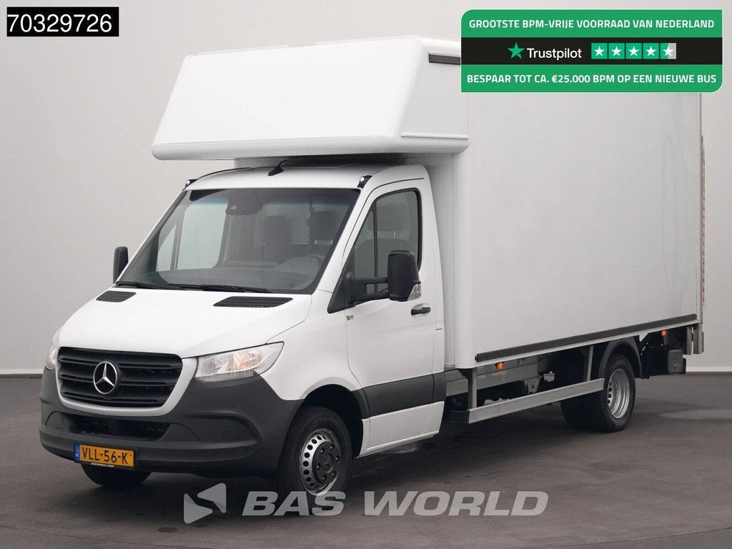 Mercedes Sprinter 516 CDI Automaat Laadklep Zijdeur Dubbellu, Automaat, Stof, Gebruikt, Euro 6